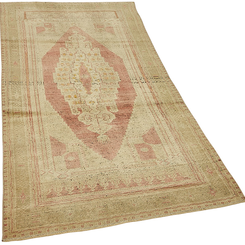 Vintage Turkish Hand-Knotted Rug - 3' 7" x 6' 9" (43" x 81") - K0091035