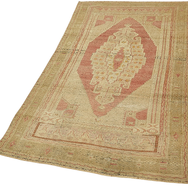 Vintage Turkish Hand-Knotted Rug - 3' 7" x 6' 9" (43" x 81") - K0091035