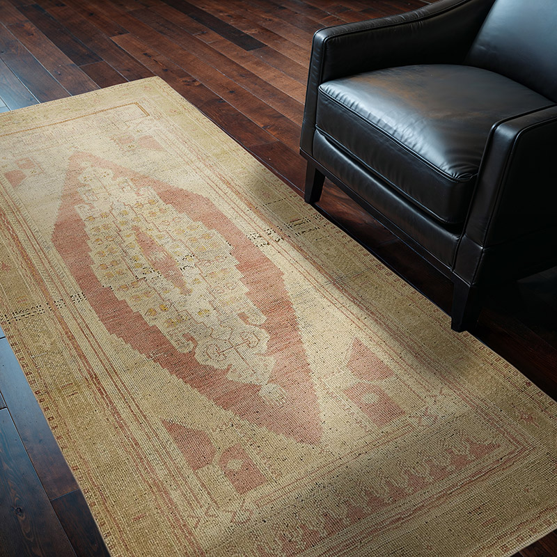 Vintage Turkish Hand-Knotted Rug - 3' 7" x 6' 9" (43" x 81") - K0091035
