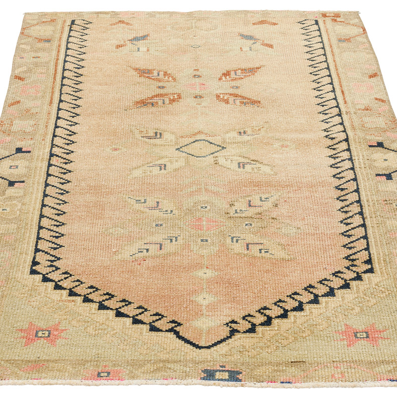 Vintage Turkish Hand-Knotted Rug - 2' 7" x 4' 1" (31" x 49") - K0091036