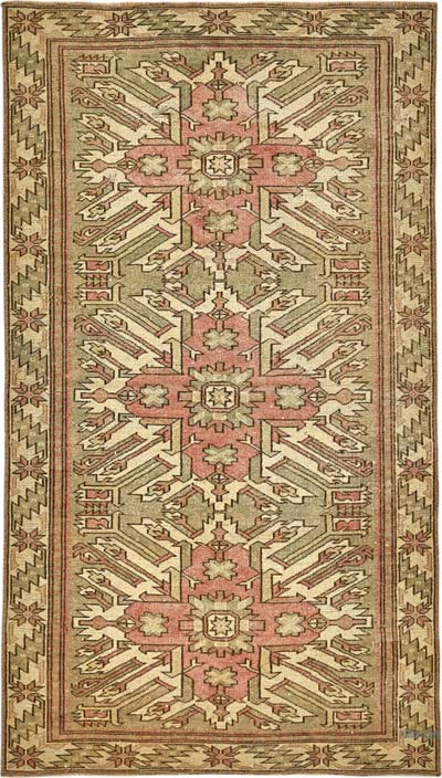 El Dokuma Vintage Halı - 100 cm x 178 cm