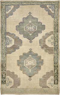 El Dokuma Vintage Halı - 137 cm x 212 cm