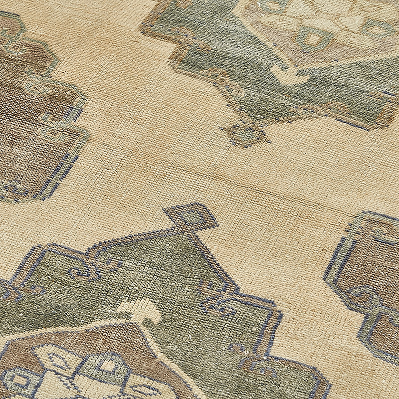 Alfombra Vintage Turca Anudada a Mano - 137 cm x 212 cm - K0091039