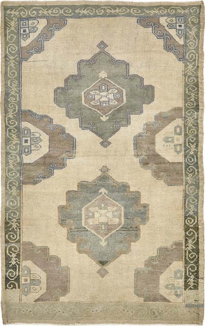 El Dokuma Vintage Halı - 137 cm x 212 cm