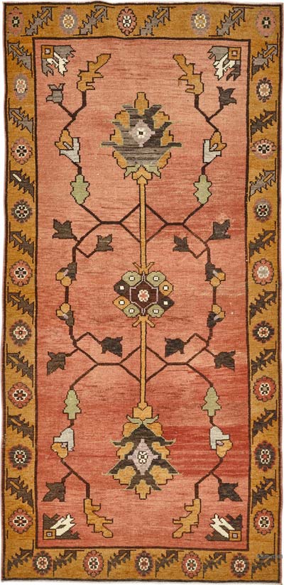 El Dokuma Vintage Halı - 100 cm x 205 cm