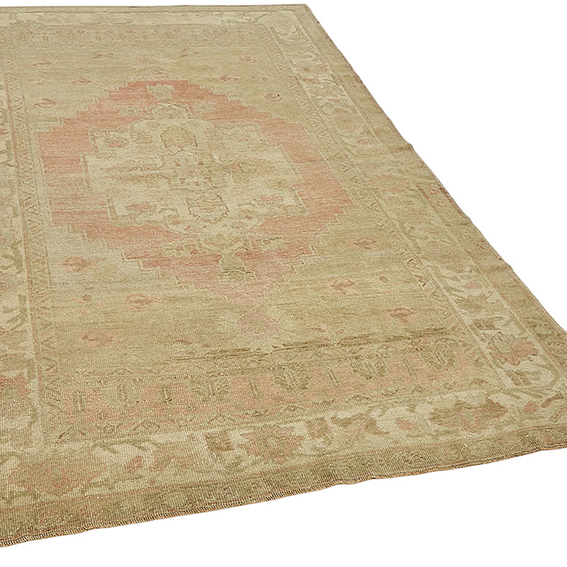 Vintage Turkish Hand-Knotted Rug - 4' 8" x 7' 5" (56" x 89") - K0091043