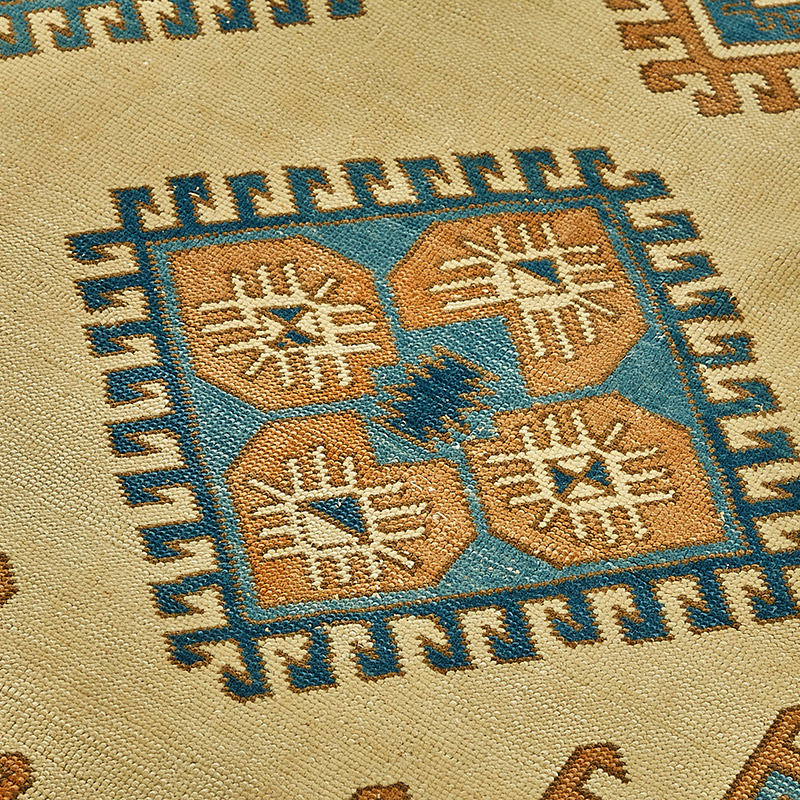 Alfombra Vintage Turca Anudada a Mano - 134 cm x 214 cm - K0091044