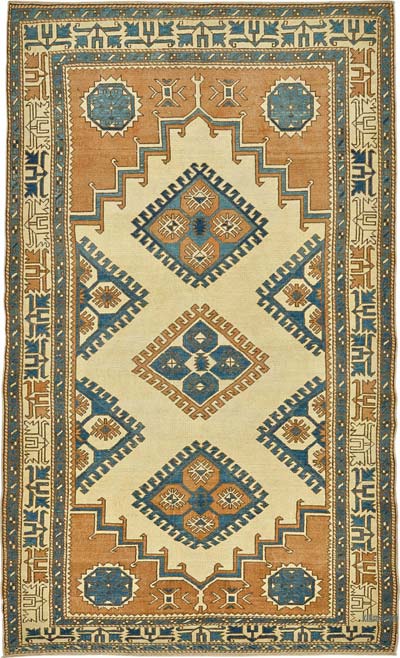 El Dokuma Vintage Halı - 134 cm x 214 cm