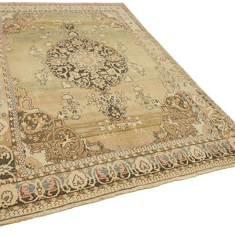 Vintage Hand-Knotted Oriental Rug - 6' 7" x 10' 2" (79" x 122") - K0091049