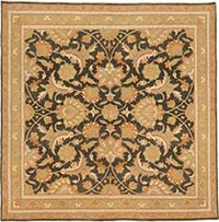 Vintage Hand-Knotted Oriental Rug - 6' 1" x 6' 1" (73" x 73")