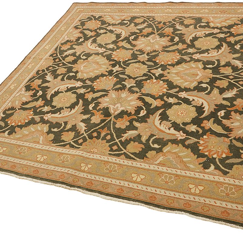 El Dokuma Vintage Halı - 185 cm x 185 cm - K0091050
