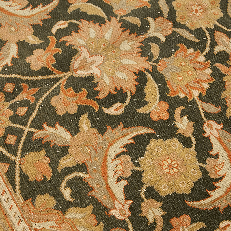 El Dokuma Vintage Halı - 185 cm x 185 cm - K0091050