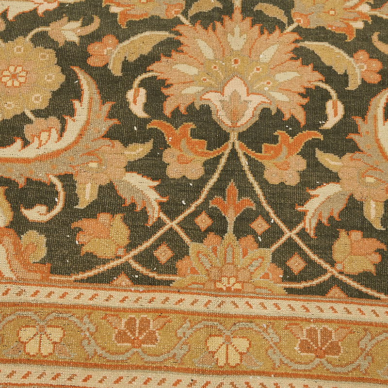 El Dokuma Vintage Halı - 185 cm x 185 cm - K0091050