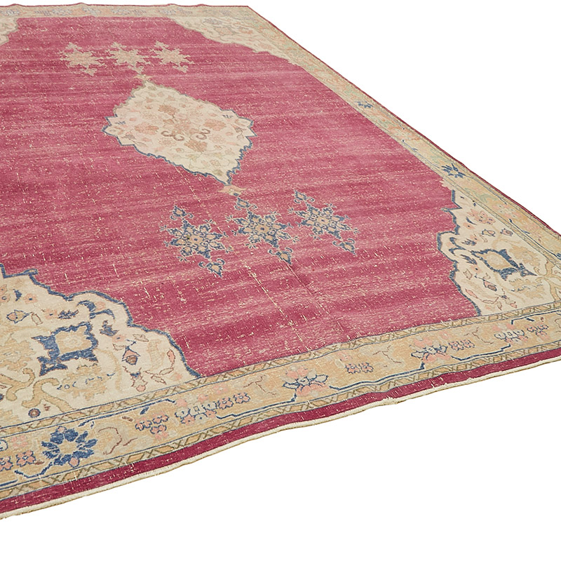 Vintage Hand-Knotted Oriental Rug - 8' 6" x 13' 7" (102" x 163") - K0091052