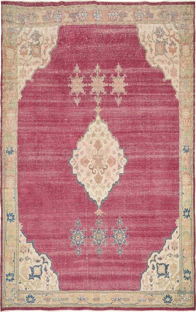 El Dokuma Vintage Halı - 260 cm x 414 cm