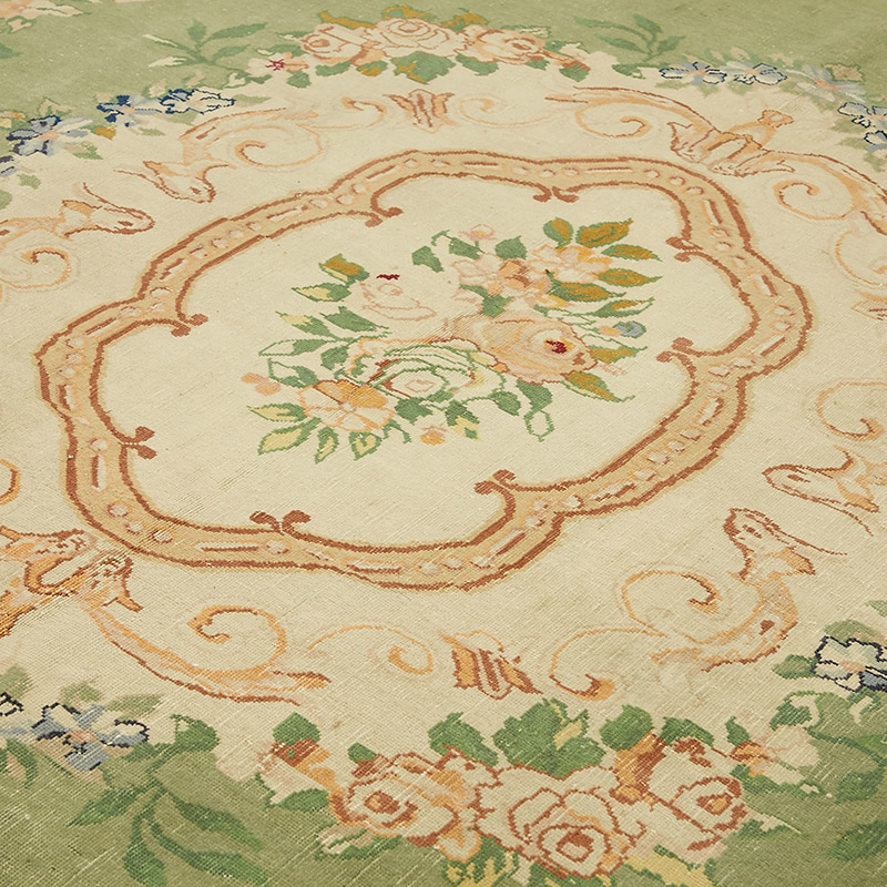 Vintage Hand-Knotted Oriental Rug - 9' 10" x 12' 2" (118" x 146") - K0091055