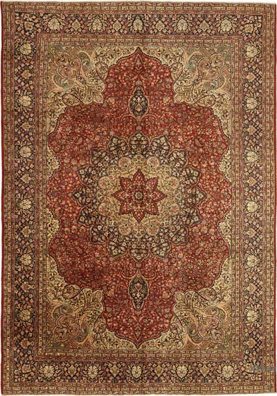 El Dokuma Vintage Halı - 260 cm x 369 cm