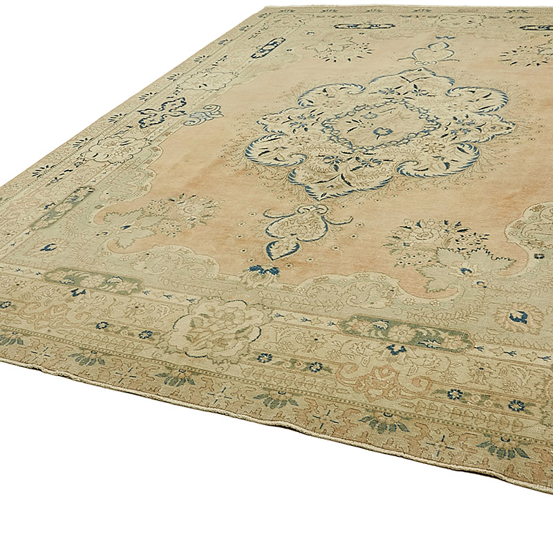 Vintage Hand-Knotted Oriental Rug - 9' 7" x 13' 4" (115" x 160") - K0091068