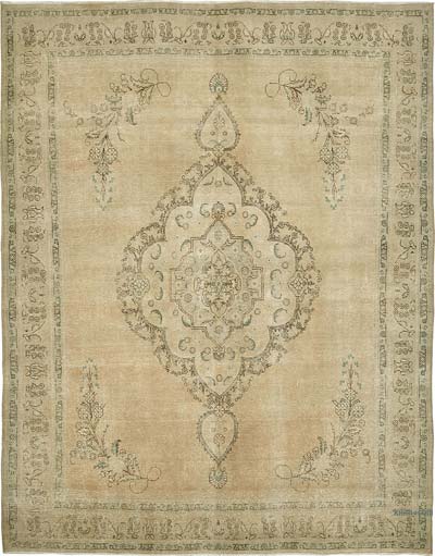 Vintage Hand-Knotted Oriental Rug - 9' 11" x 12' 10" (119" x 154")