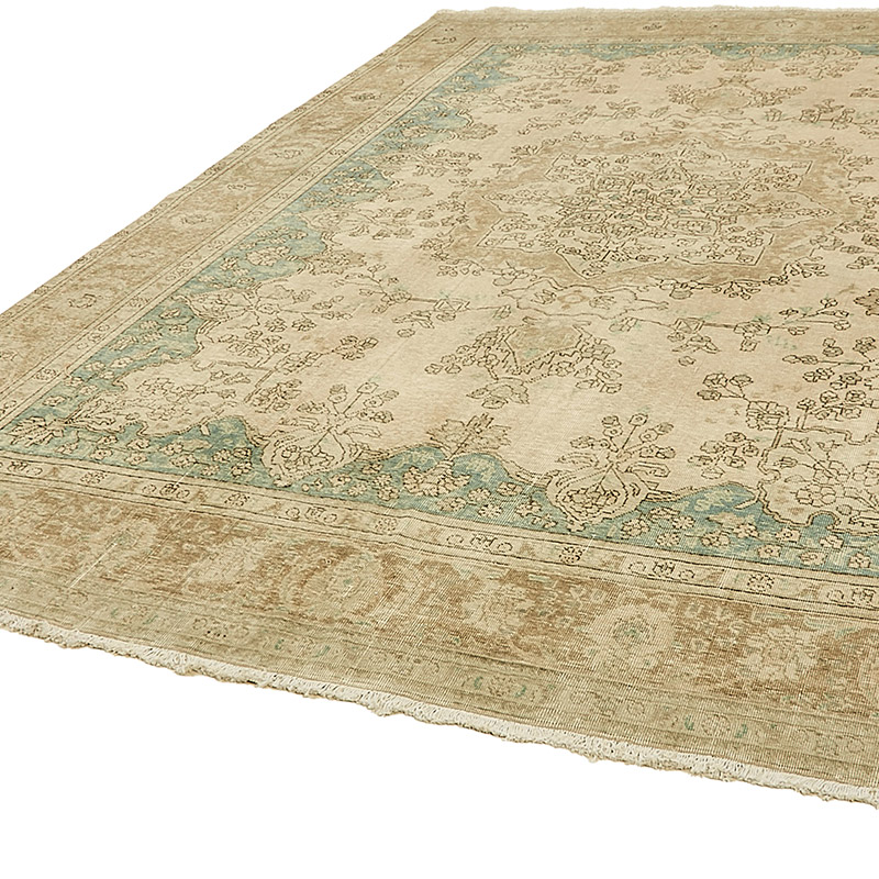 Vintage Hand-Knotted Oriental Rug - 9' 7" x 12' 6" (115" x 150") - K0091073