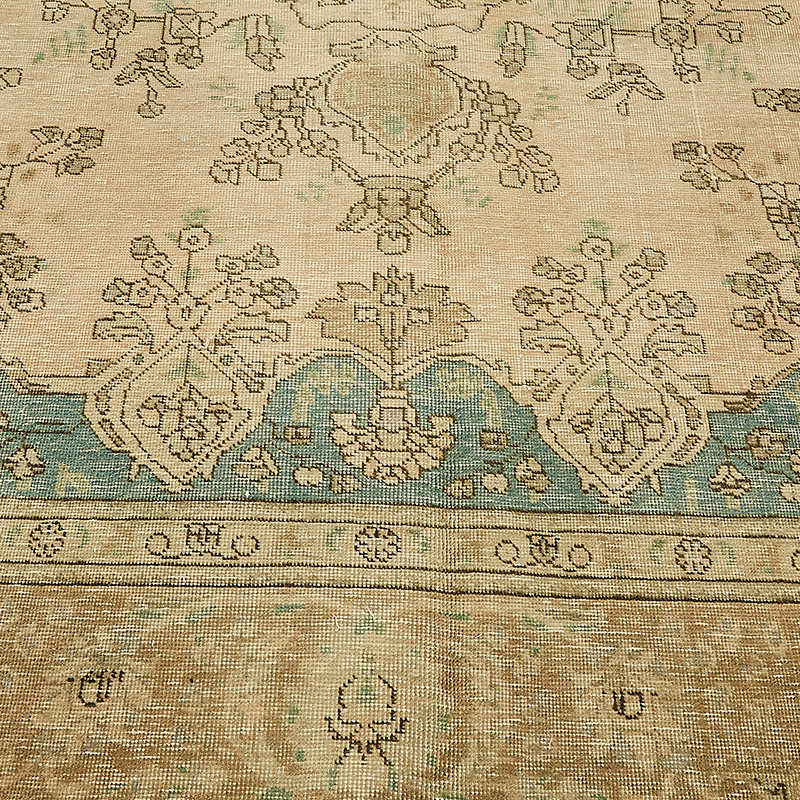 Vintage Hand-Knotted Oriental Rug - 9' 7" x 12' 6" (115" x 150") - K0091073