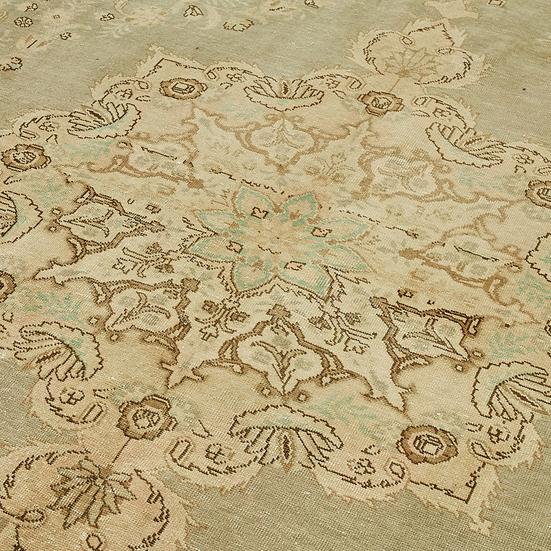 Vintage Hand-Knotted Oriental Rug - 9' 9" x 12' 5" (117" x 149") - K0091088