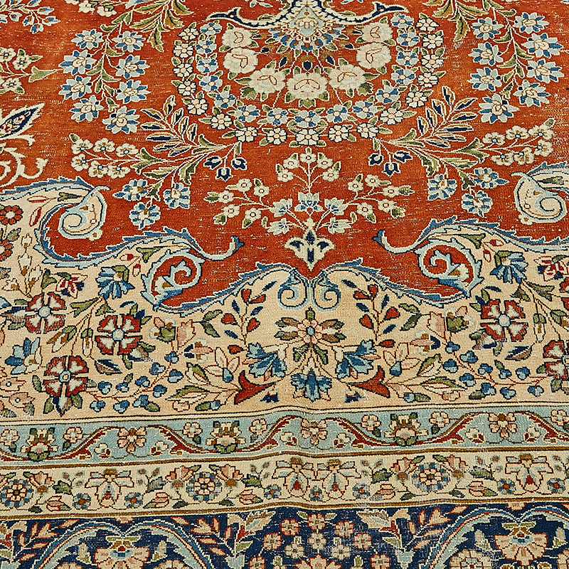 El Dokuma Vintage Halı - 312 cm x 396 cm - K0091093