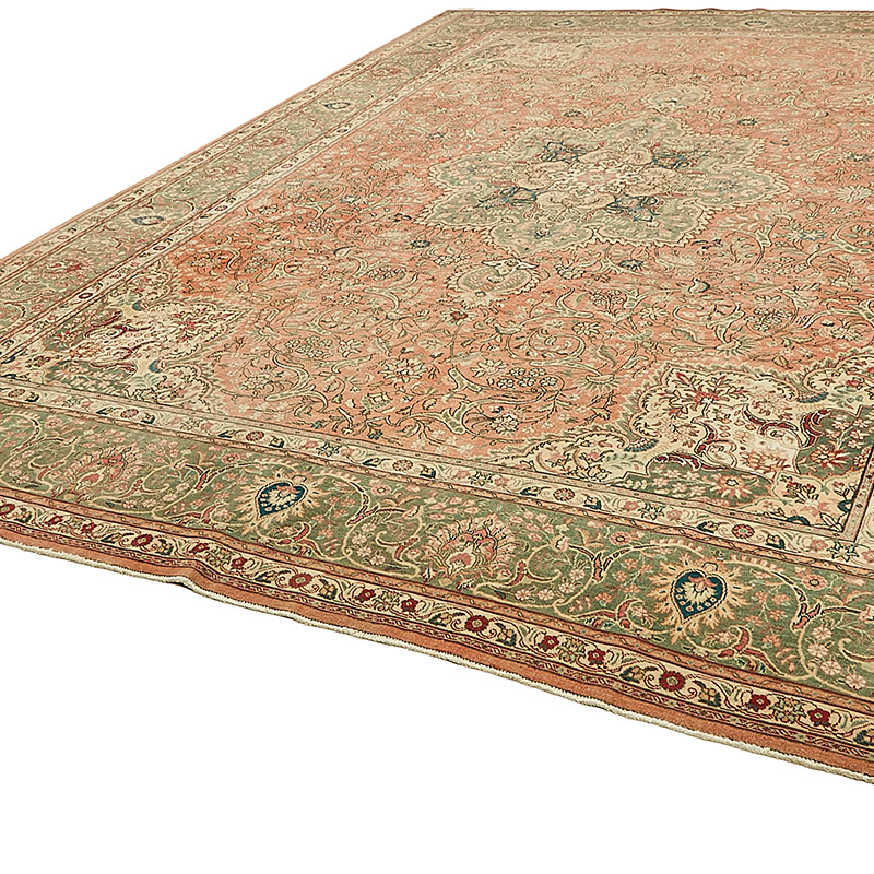 El Dokuma Vintage Halı - 303 cm x 391 cm - K0091095