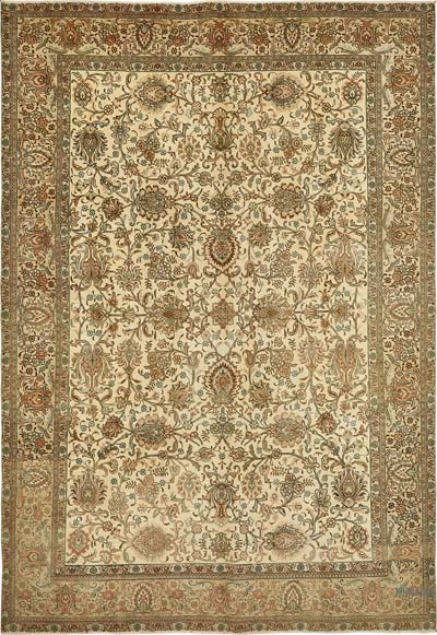 Vintage Hand-Knotted Oriental Rug - 8' 1" x 11' 8" (97" x 140")