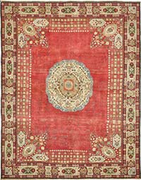 Alfombra Oriental Vintage Anudada a Mano - 273 cm x 344 cm
