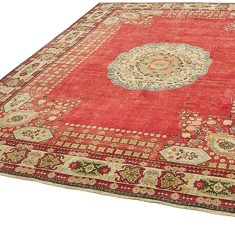 Alfombra Oriental Vintage Anudada a Mano - 273 cm x 344 cm - K0091110