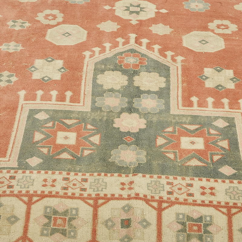 Vintage Hand-Knotted Oriental Rug - 9' 8" x 11' 10" (116" x 142") - K0091111