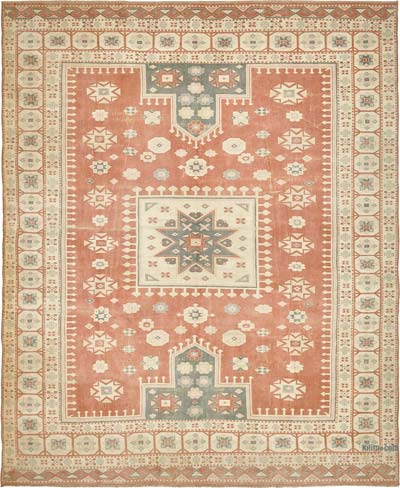El Dokuma Vintage Halı - 295 cm x 360 cm