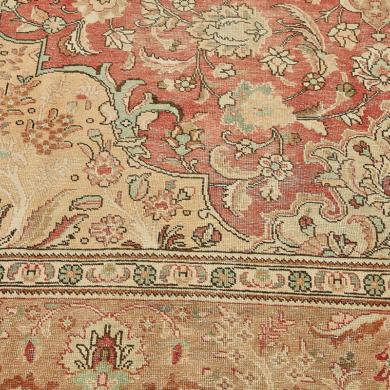 El Dokuma Vintage Halı - 304 cm x 376 cm - K0091112