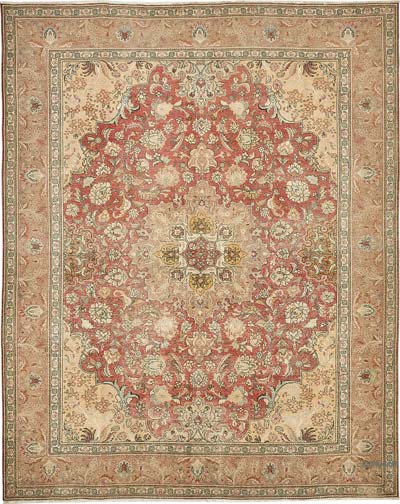 El Dokuma Vintage Halı - 304 cm x 376 cm