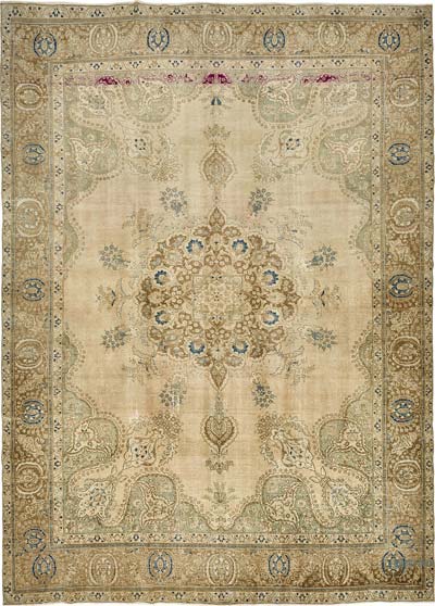 El Dokuma Vintage Halı - 373 cm x 521 cm