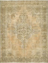 El Dokuma Vintage Halı - 300 cm x 387 cm