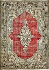 El Dokuma Vintage Halı - 259 cm x 363 cm