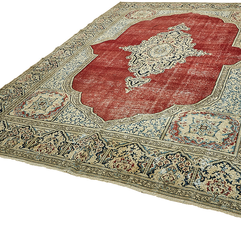 El Dokuma Vintage Halı - 259 cm x 363 cm - K0091118