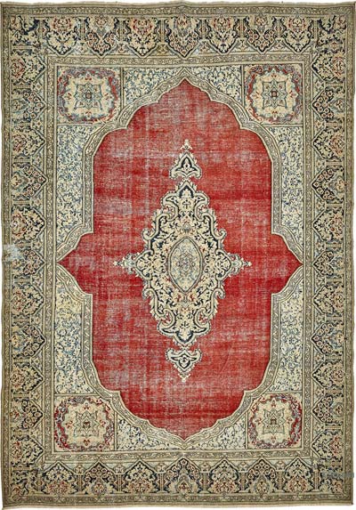 El Dokuma Vintage Halı - 259 cm x 363 cm