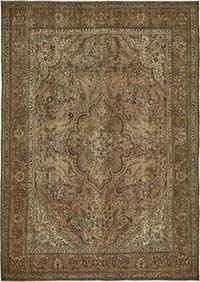 El Dokuma Vintage Halı - 253 cm x 353 cm