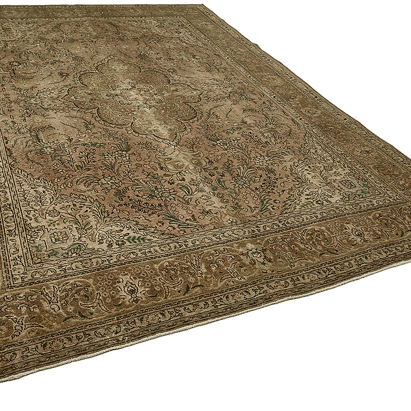 Vintage Hand-Knotted Oriental Rug - 8' 6" x 11' 7" (102" x 139") - K0091119