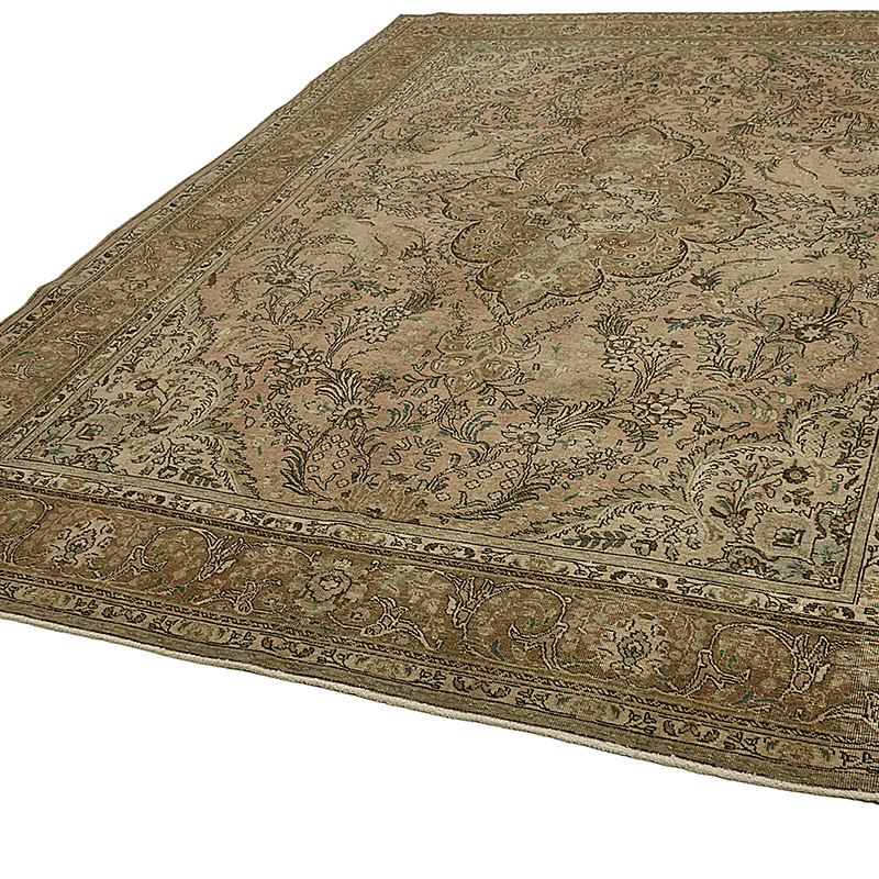 Vintage Hand-Knotted Oriental Rug - 8' 6" x 11' 7" (102" x 139") - K0091119