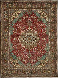 Vintage Hand-Knotted Oriental Rug - 8' 2" x 10' 10" (98" x 130")