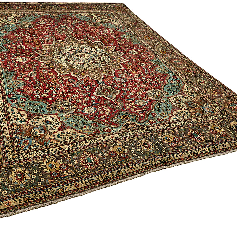 El Dokuma Vintage Halı - 248 cm x 329 cm - K0091120