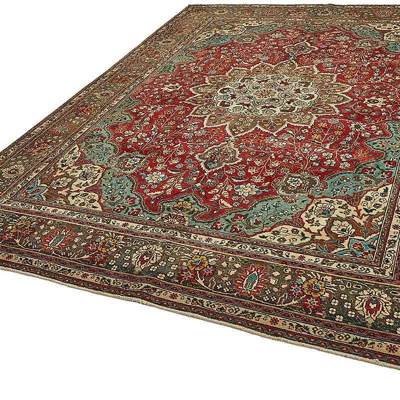 El Dokuma Vintage Halı - 248 cm x 329 cm - K0091120