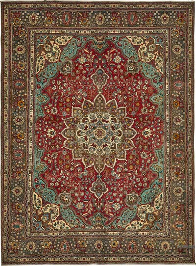 El Dokuma Vintage Halı - 248 cm x 329 cm