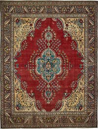 Alfombra Oriental Vintage Anudada a Mano - 301 cm x 388 cm