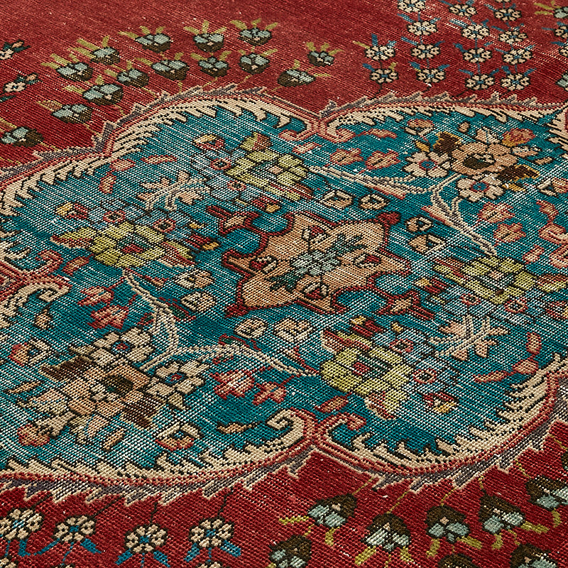 Vintage Hand-Knotted Oriental Rug - 9' 11" x 12' 9" (119" x 153") - K0091122