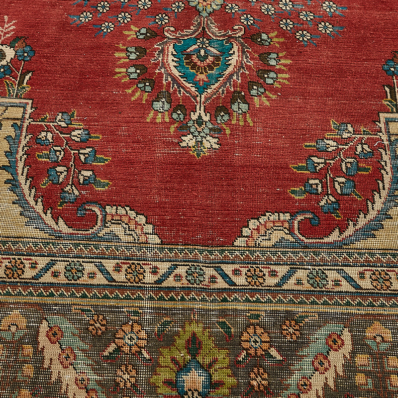 Vintage Hand-Knotted Oriental Rug - 9' 11" x 12' 9" (119" x 153") - K0091122